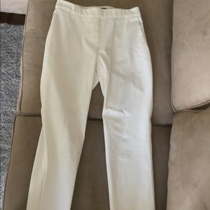 Theory white suit pants